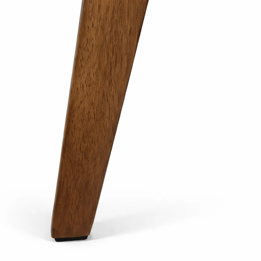 Abby Solid Wood Dining Chair - Smoked Oak and Soft Sand Beige - Image 6