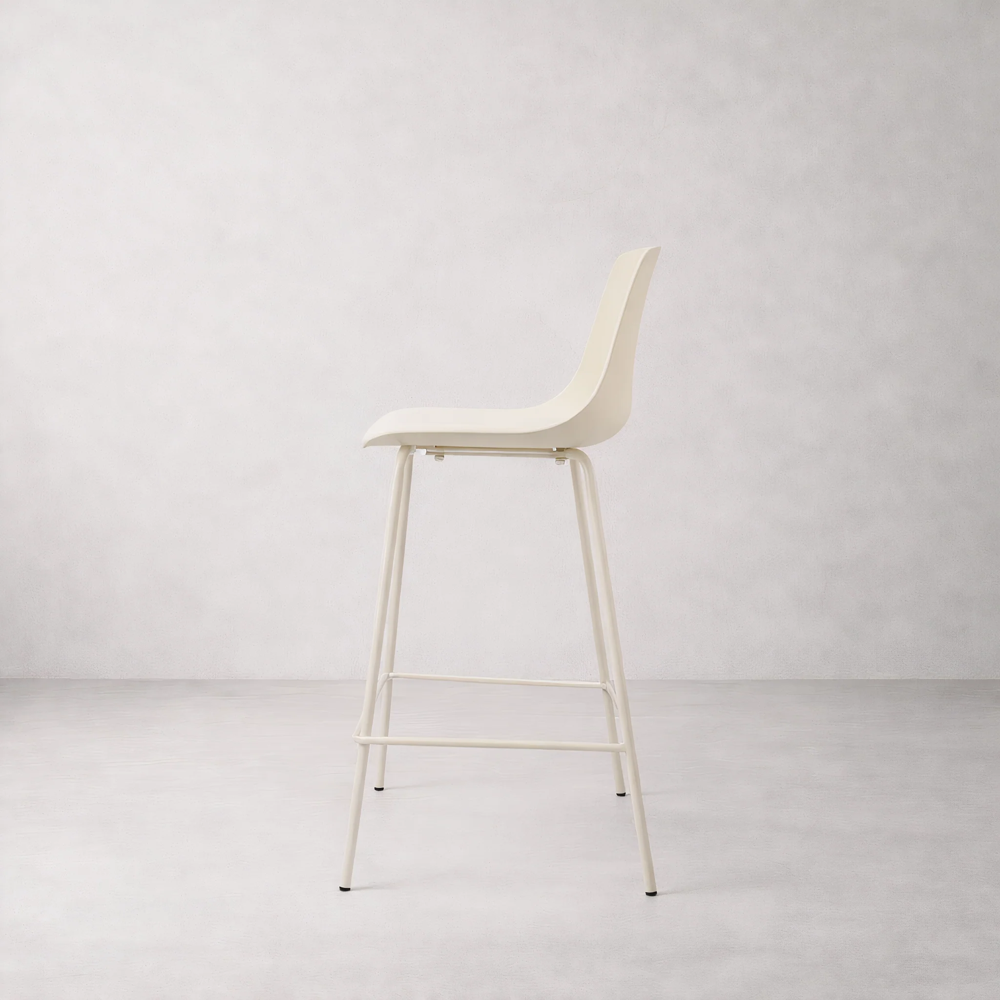 Agata Counter Stool - Neutral White - Image 3