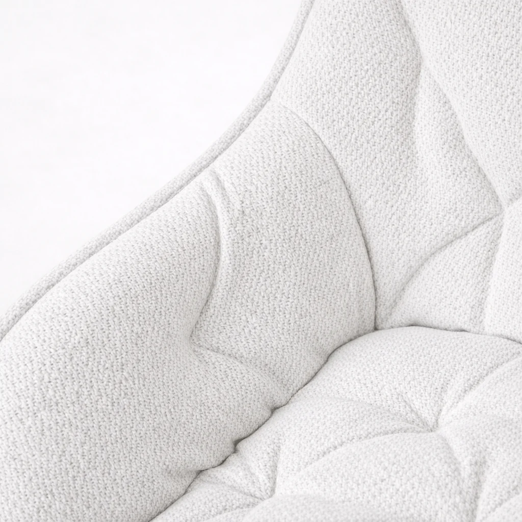Alba Fabric Counter Stool - Cream - Image 5