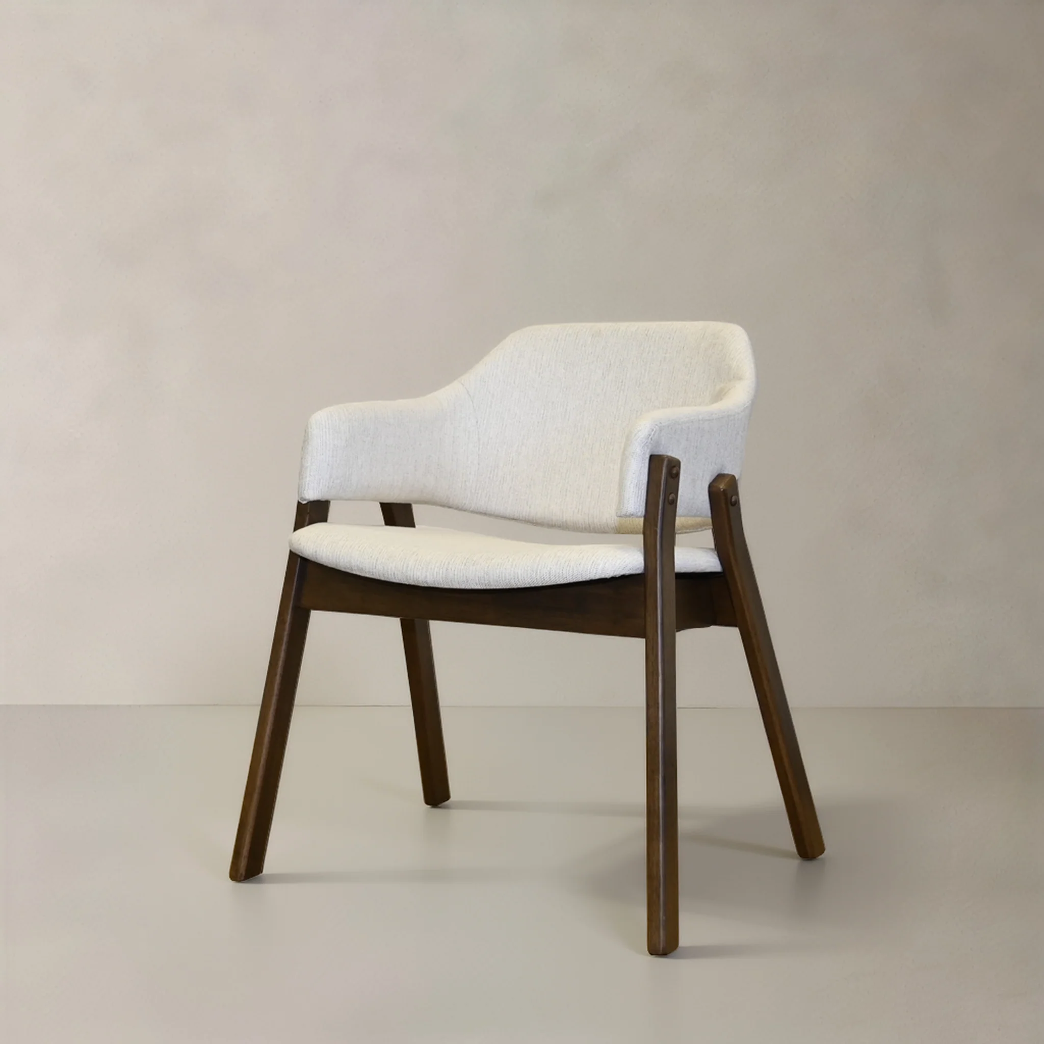 Beaumont Solid Wood Dining Chair - Cream