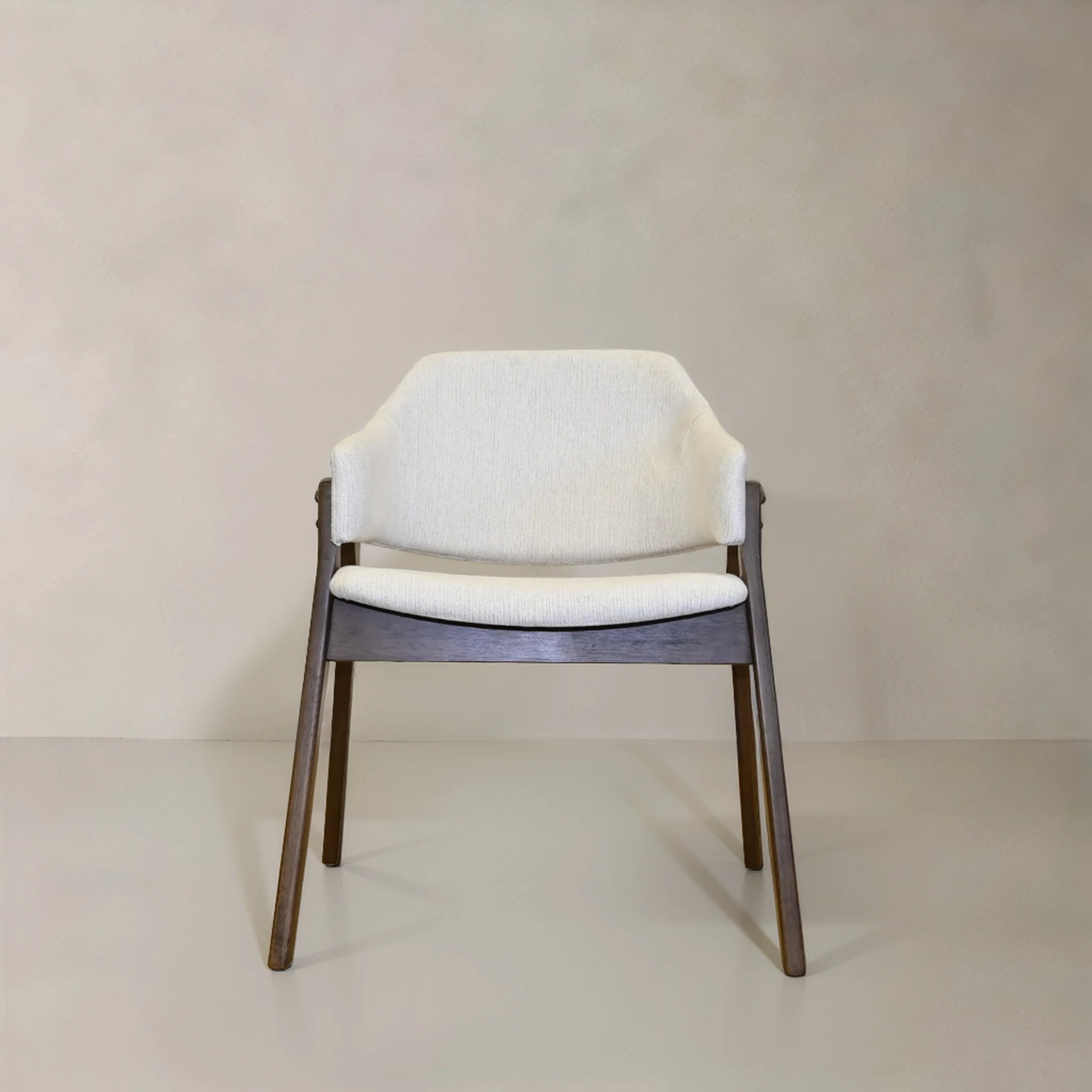 Beaumont Solid Wood Dining Chair - Cream - Image 2