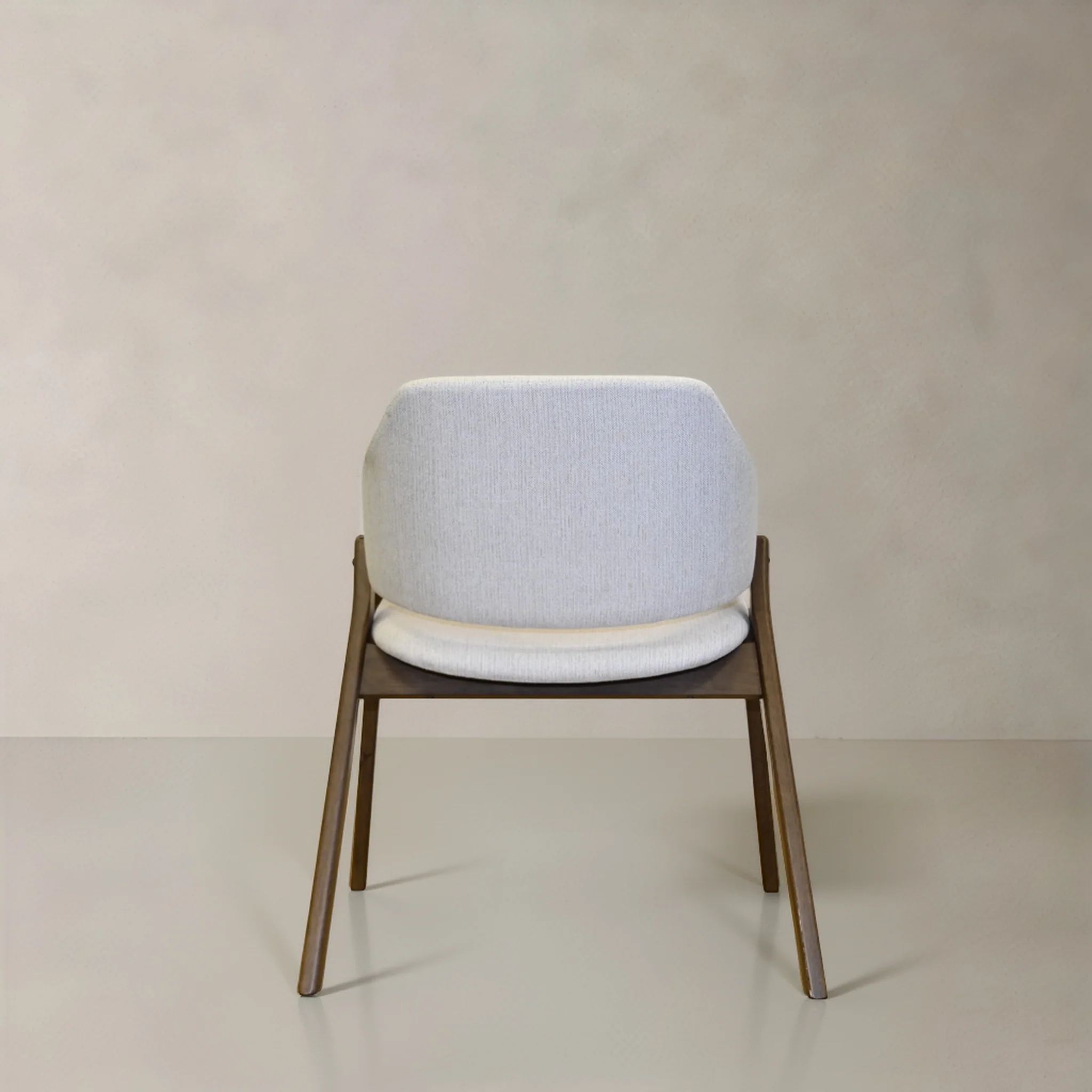 Beaumont Solid Wood Dining Chair - Cream - Image 4