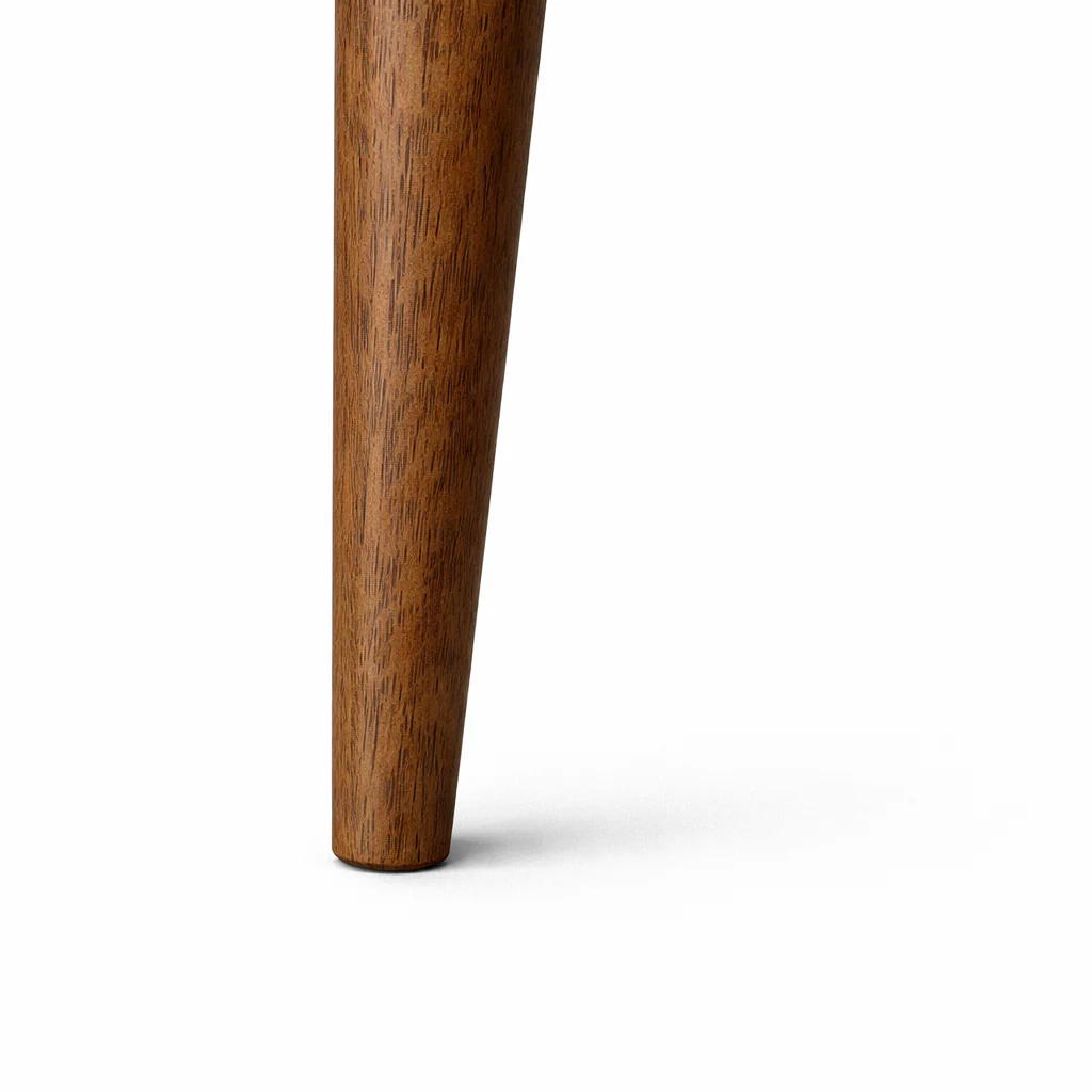 Blush Solid Wood Dining Chair - Smoked Oak and Moss Green - Image 7