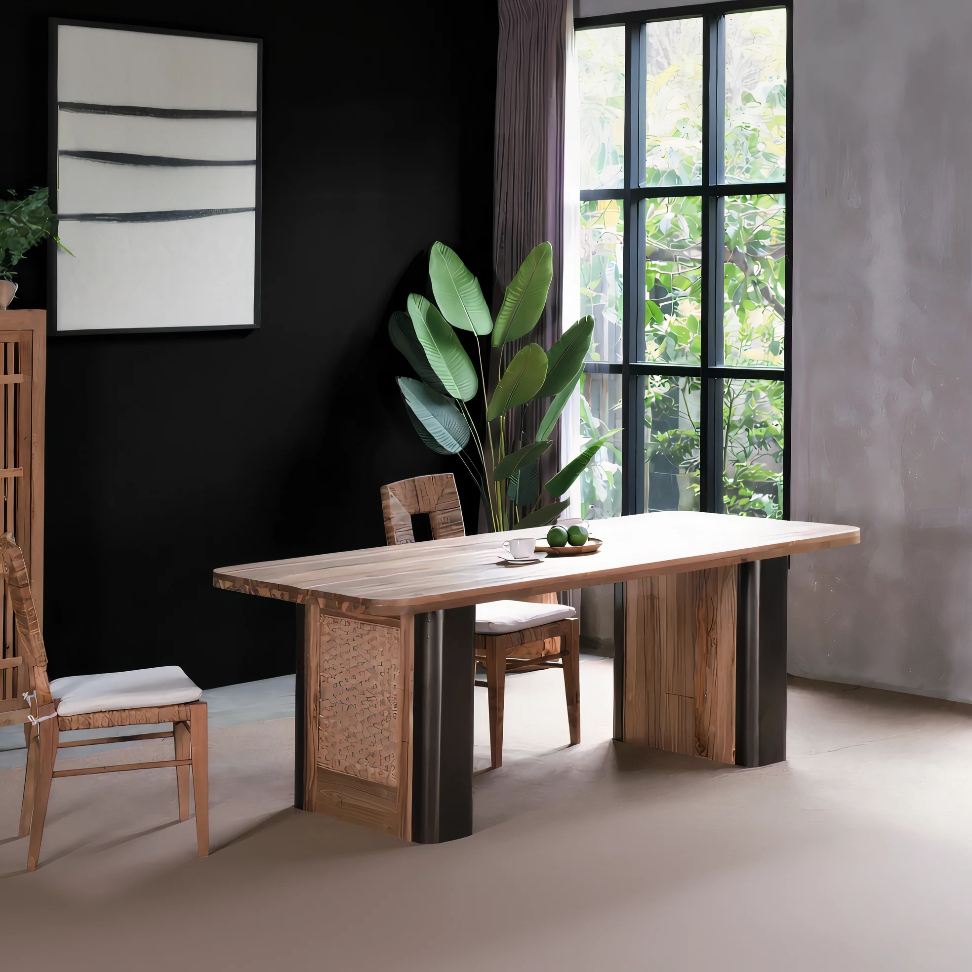 Brooklyn 70.9" Solid Teak Dining Table - Natural - Image 6
