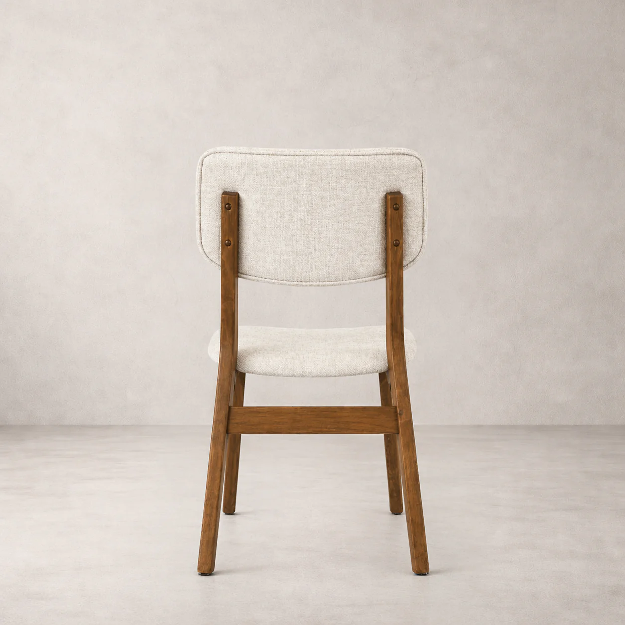 Clara Solid Wood Dining Chair - Smoked Oak and Heathered Ivory - Image 5