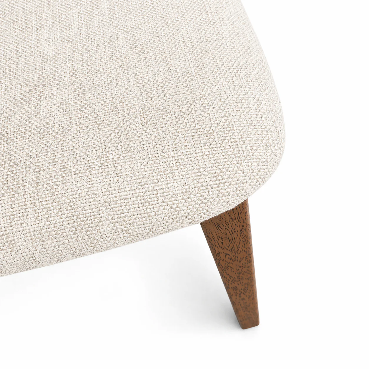 Clara Solid Wood Dining Chair - Smoked Oak and Heathered Ivory - Image 6