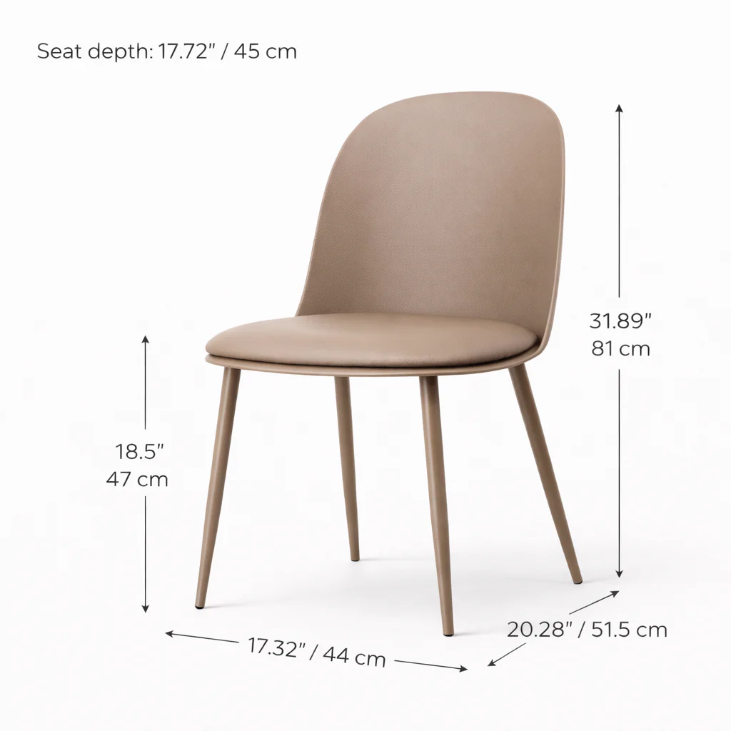 Matilda Dining Chair - Brown - Image 5