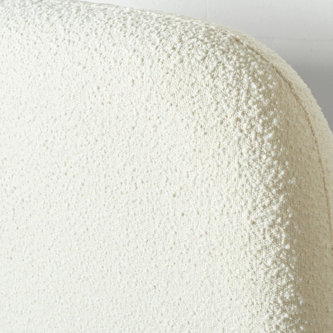 Nice Queen Upholstered Bed - Cloud White Bouclé - Image 5