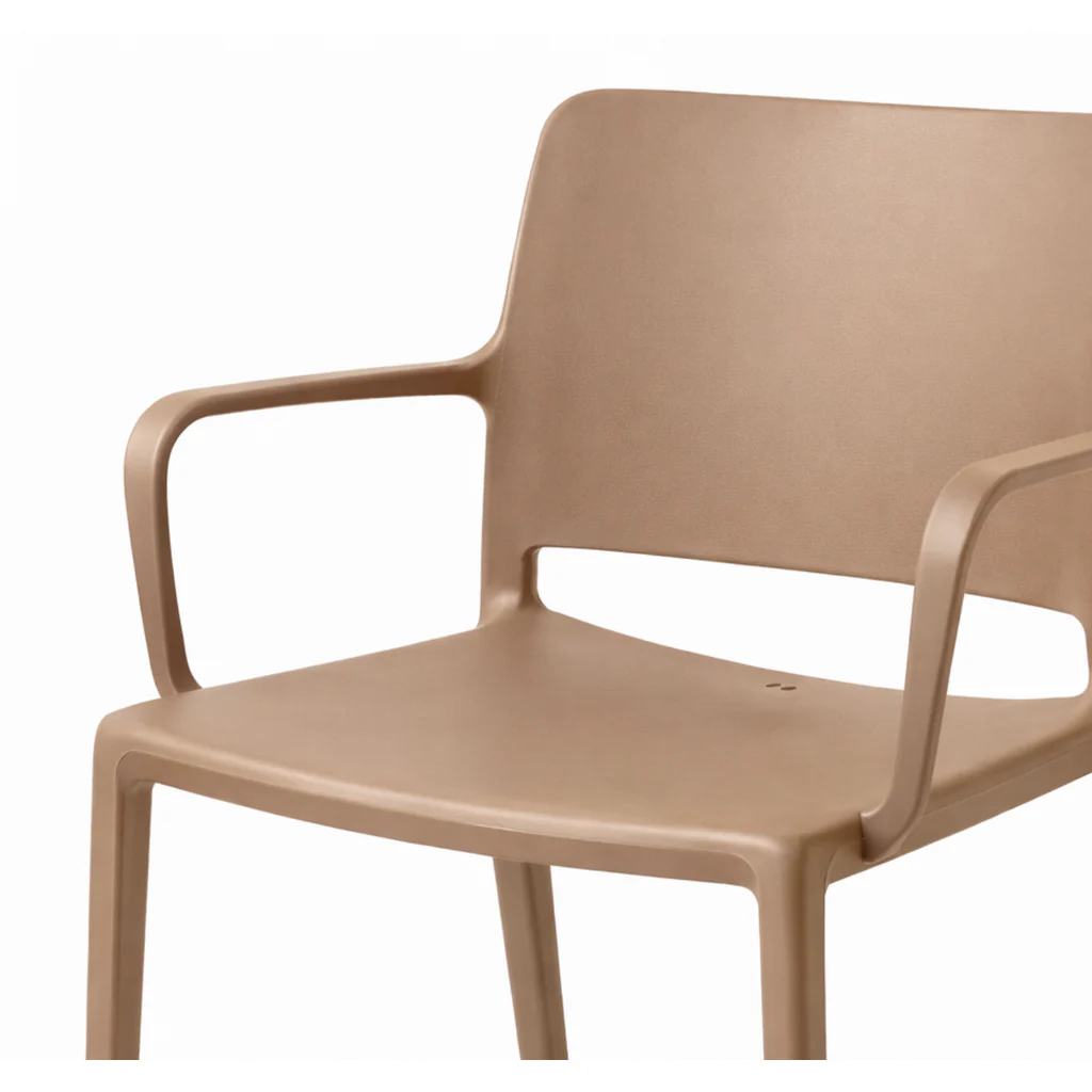 Pamela Stackable Dining Armchair - Brown - Final Sale - Image 6