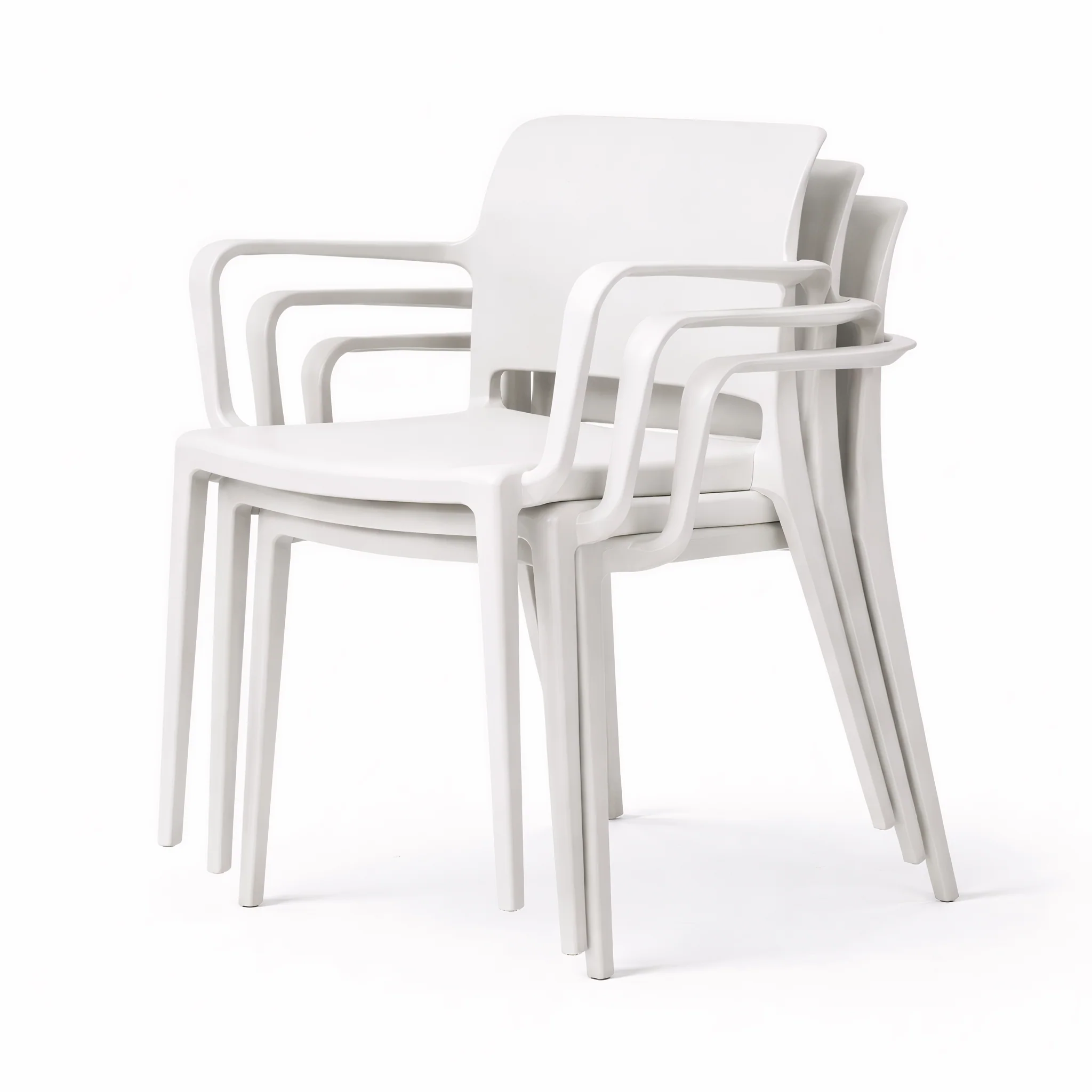 Pamela Stackable Dining Armchair - Black - Final Sale - Image 10