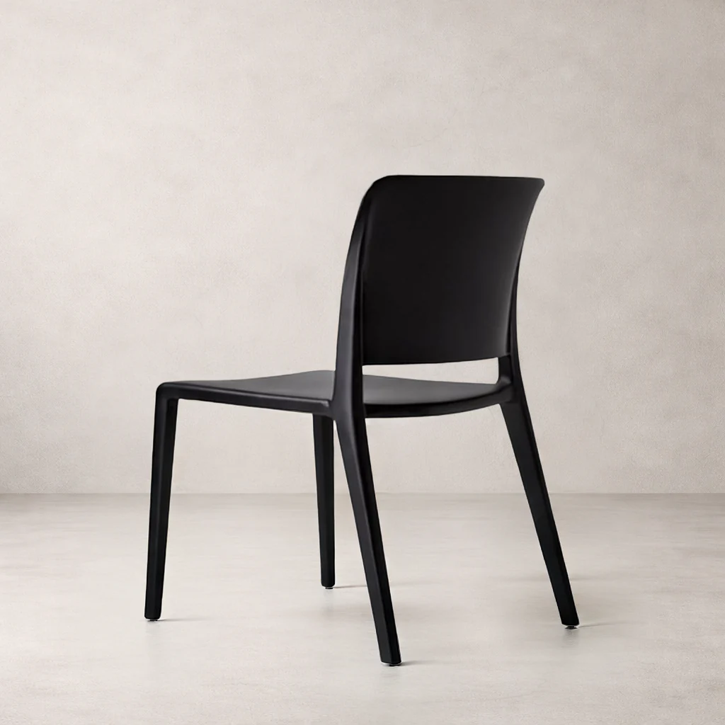 Pamela Stackable Dining Chair - Black - Image 4