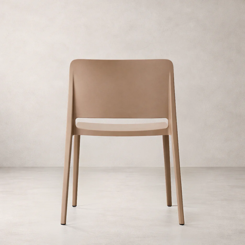 Pamela Stackable Dining Chair - Brown - Image 5