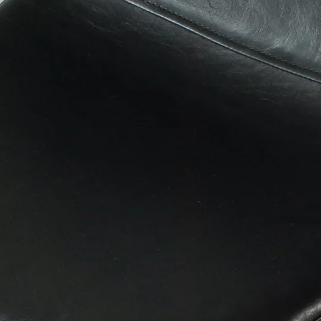 Roma Leather Counter Stool - Black - Image 5