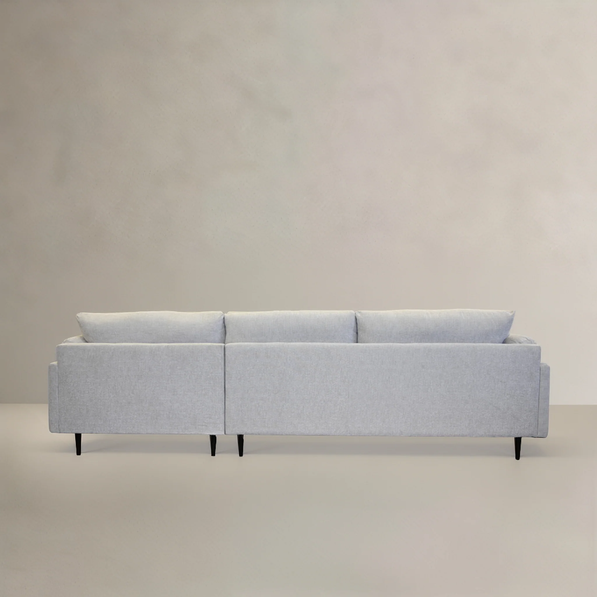Siena 116" Fabric Sectional Sofa - Beige - Final Sale - Image 4