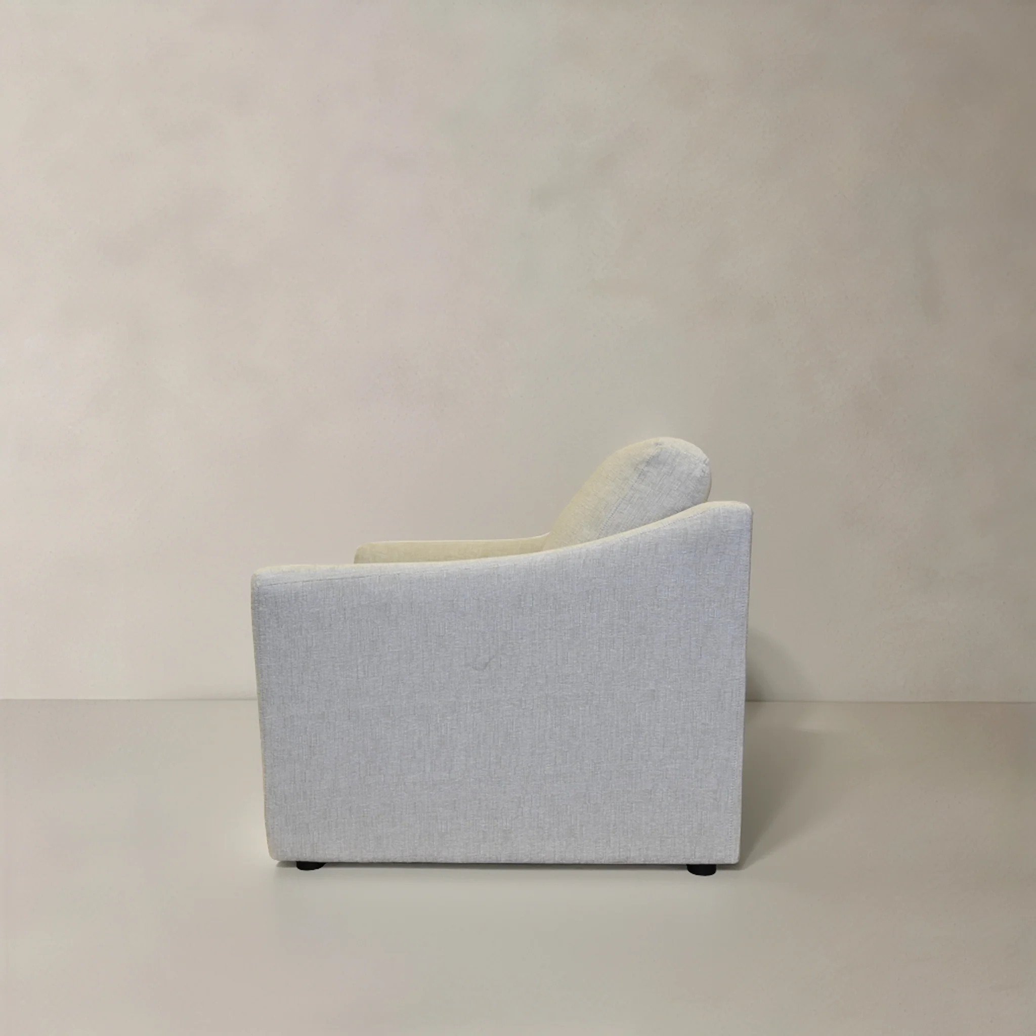 Theo Fabric Lounge Chair - Beige - Final Sale - Image 3