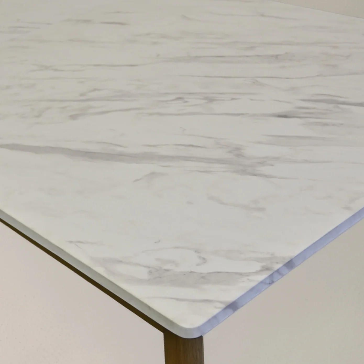 Versailles 71" - 87" Extendable Faux Marble Dining Table - White - Image 6