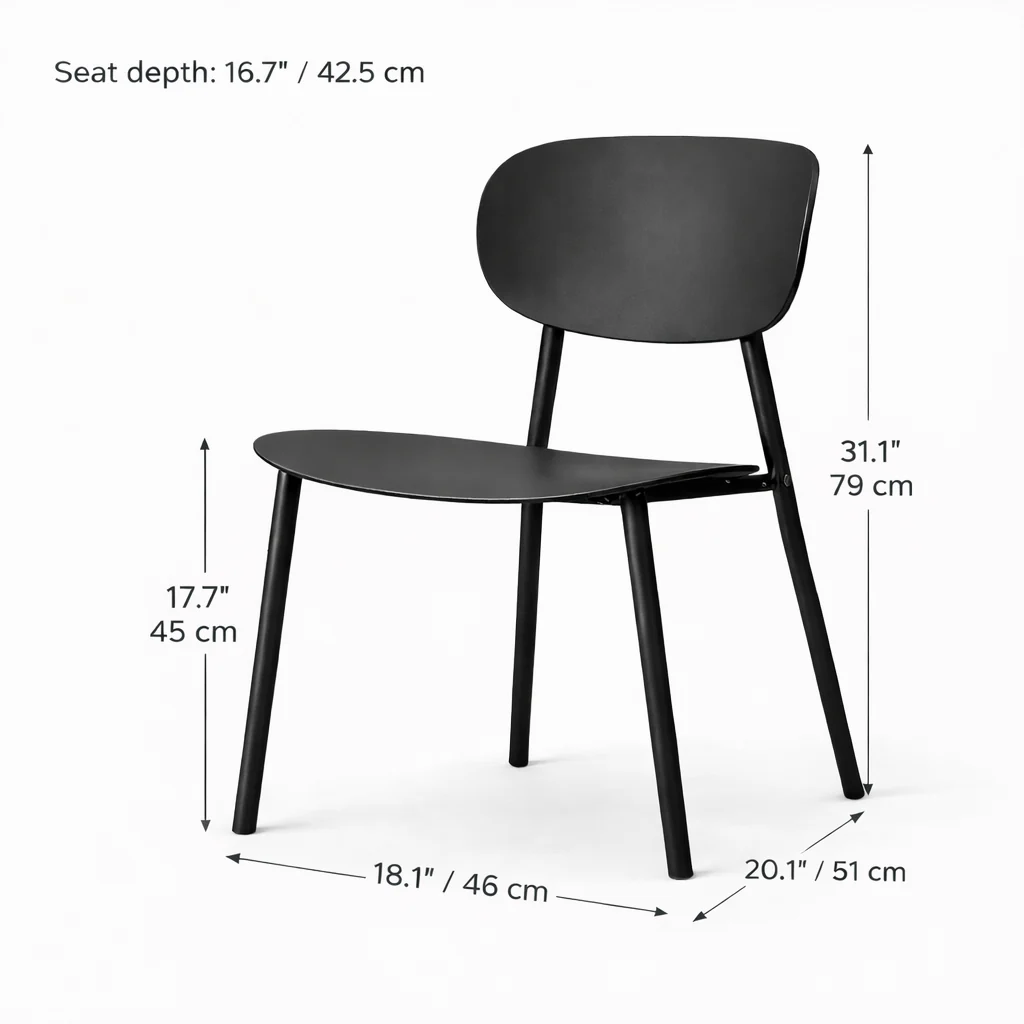 Vivian Dining Chair - Black - Image 9